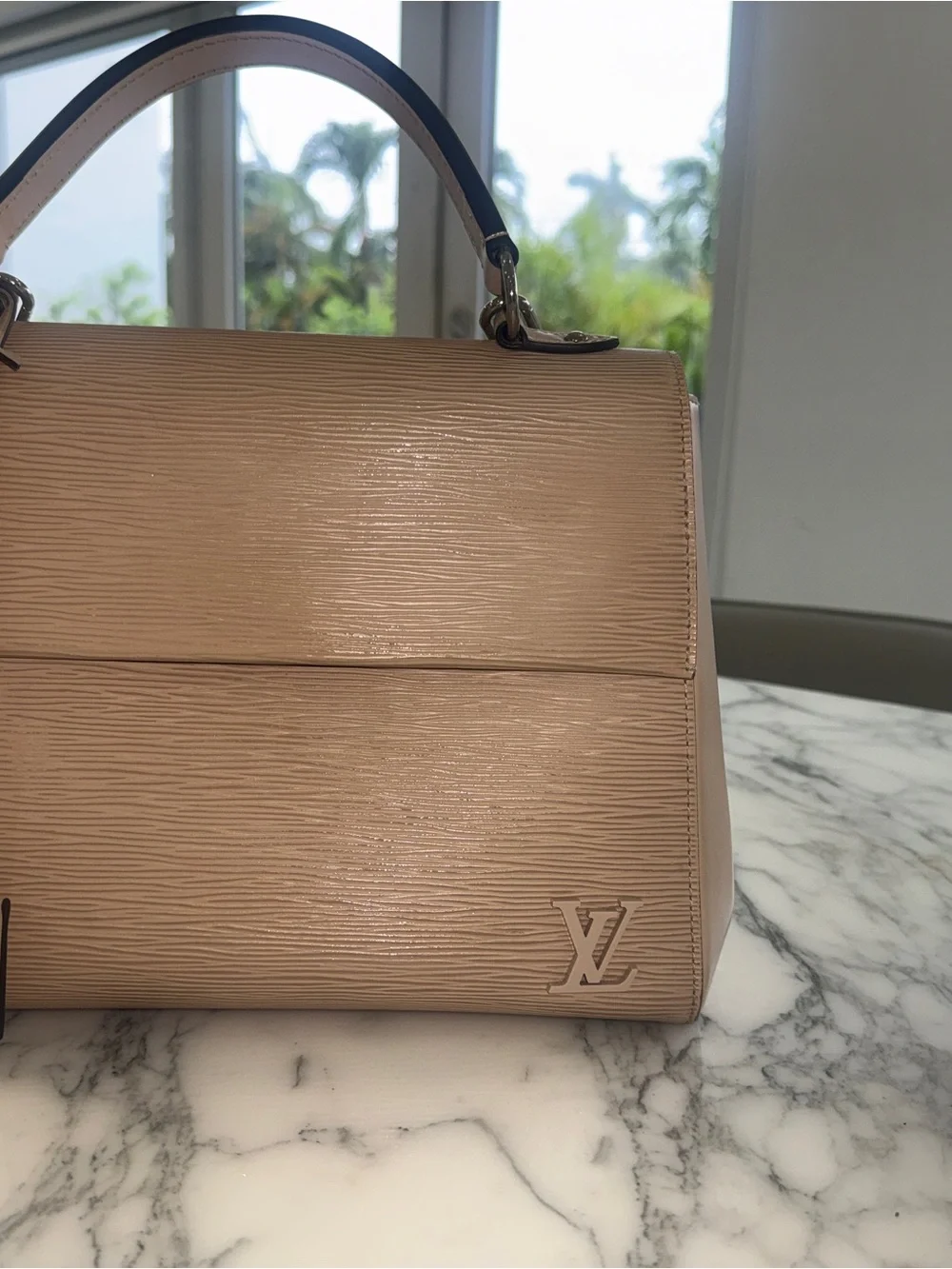 Louis Vuitton Beige Epi Leather Top Handle Satchel